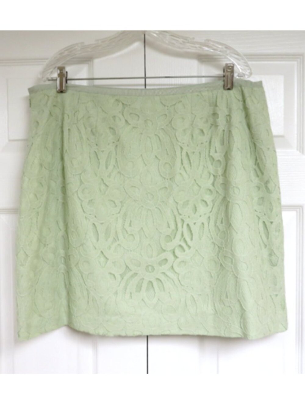 New! Ann Taylor LOFT Lace Overlay Pencil Skirt 16